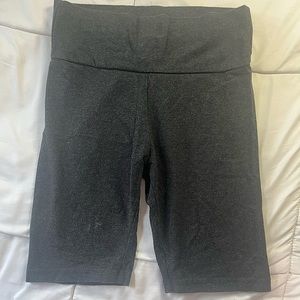 grey biker shorts